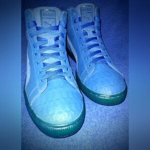 **PUMA** " Suede"  MID ME - -ICED BLu- - sneakers   (Mint)